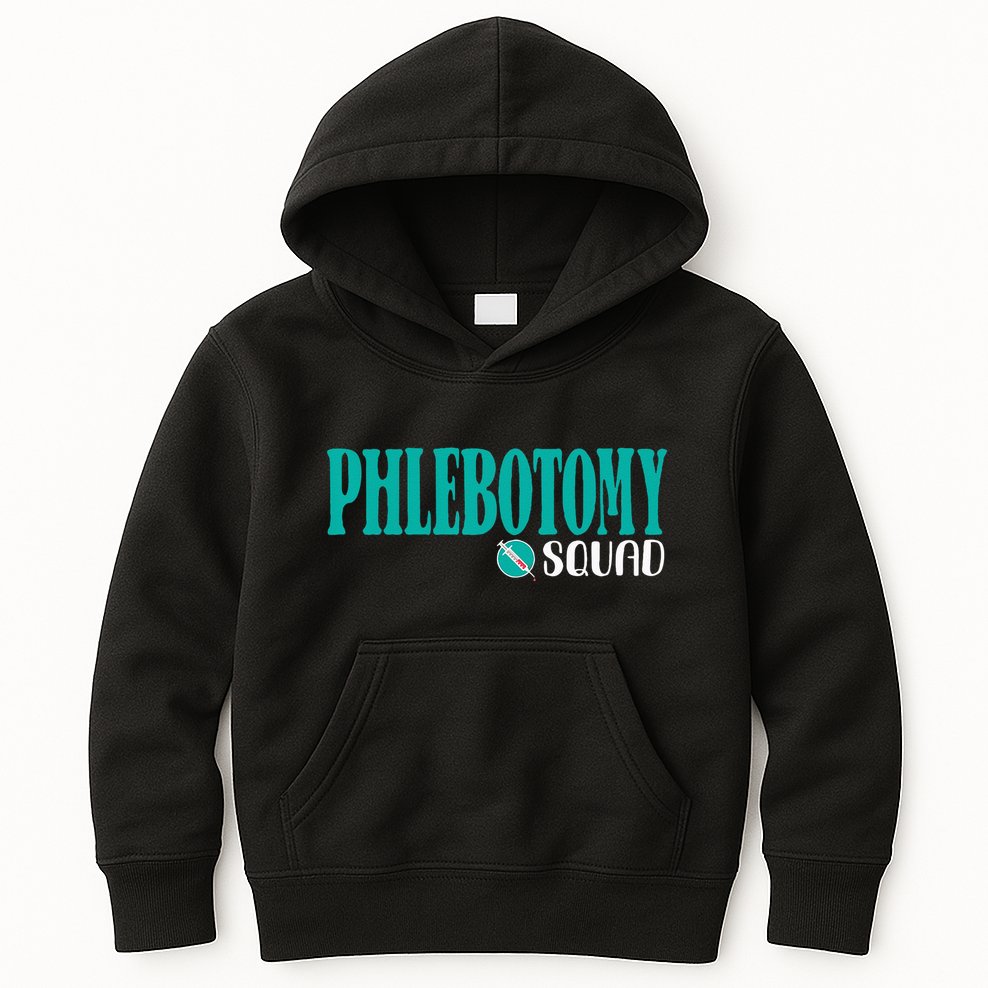 Phlebotomy Squad Phlebotomist Phlebotomy Kids Hoodie