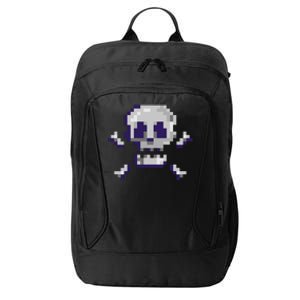 Pixelated Skull City Backpack