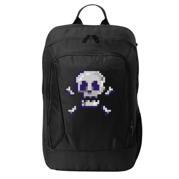 Pixelated Skull City Backpack