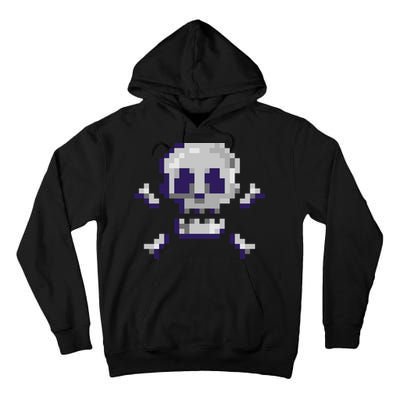 Pixelated Skull Tall Hoodie