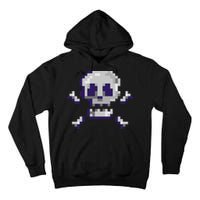 Pixelated Skull Tall Hoodie