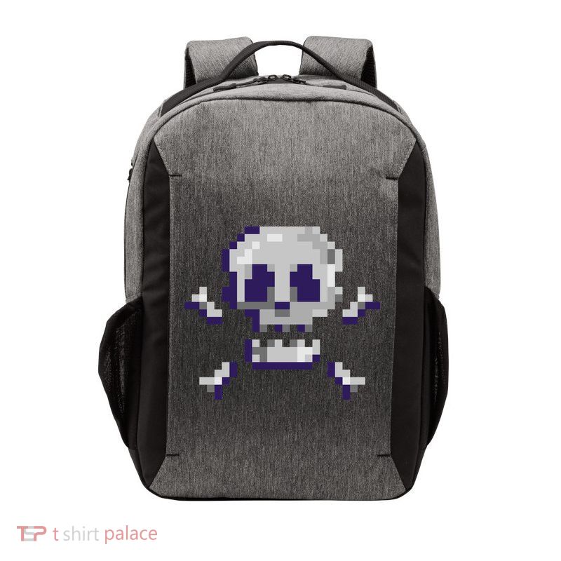 Pixelated Skull Vector Backpack