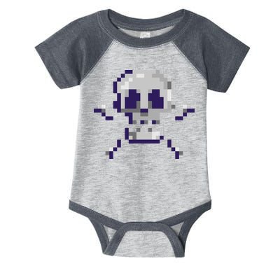 Pixelated Skull Infant Baby Jersey Bodysuit