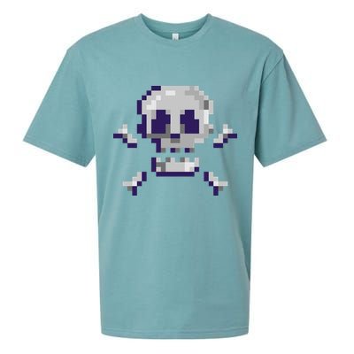 Pixelated Skull Sueded Cloud Jersey T-Shirt