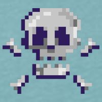 Pixelated Skull Sueded Cloud Jersey T-Shirt