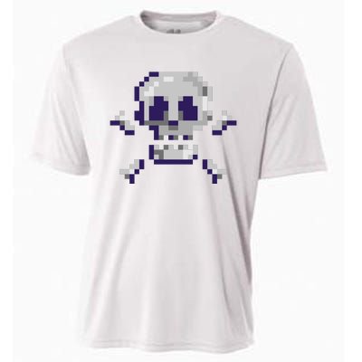 Pixelated Skull Cooling Performance Crew T-Shirt