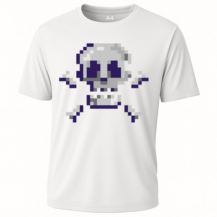 Pixelated Skull Performance Shirt