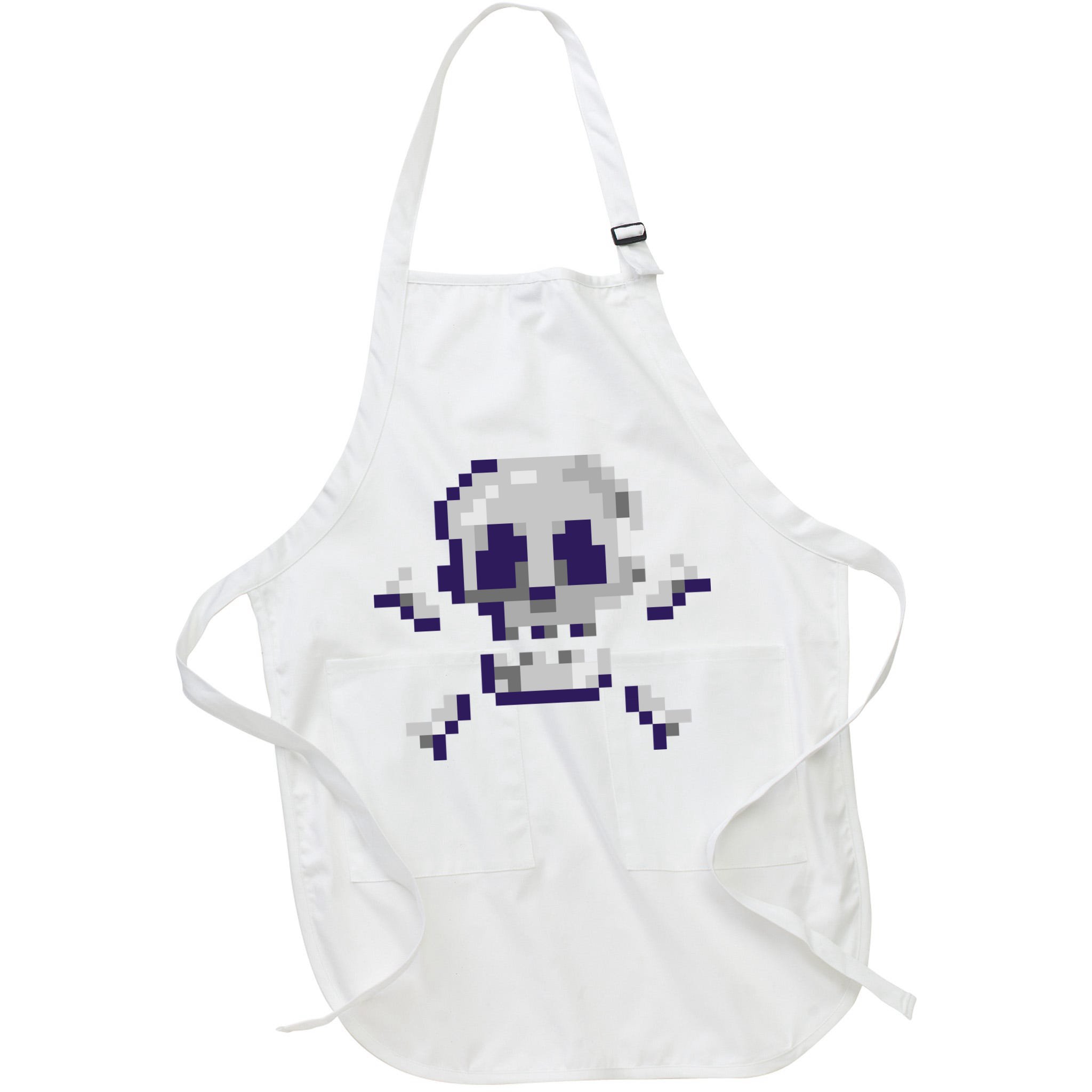 Pixelated Skull Apron