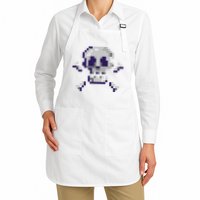 Pixelated Skull Apron