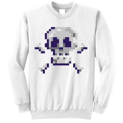 Pixelated Skull Sweatshirt