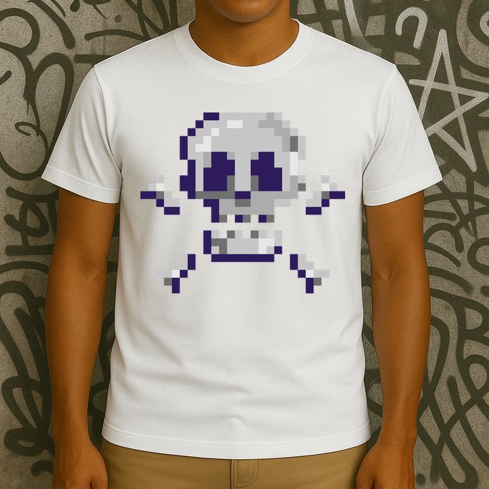 Pixelated Skull T-Shirt