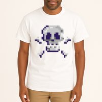 Pixelated Skull Tall T-Shirt