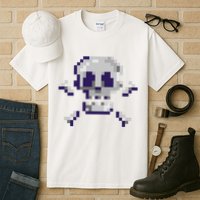 Pixelated Skull Tall T-Shirt