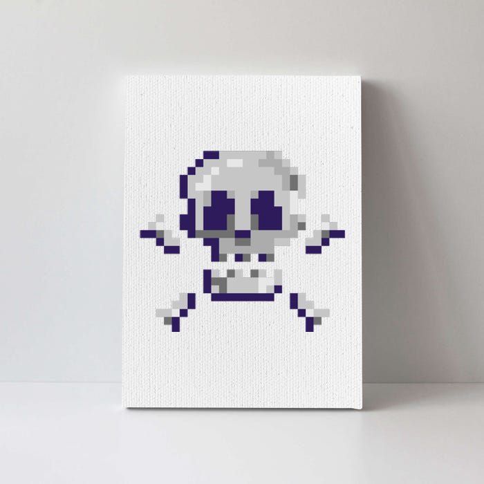 Pixelated Skull Canvas