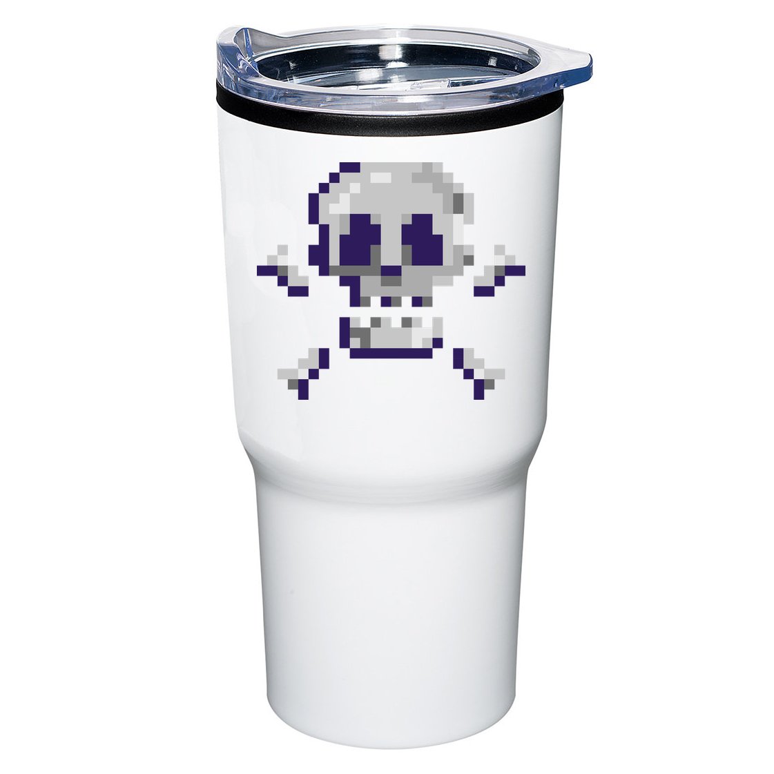 Pixelated Skull Tumbler