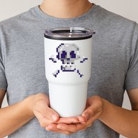 Pixelated Skull Tumbler