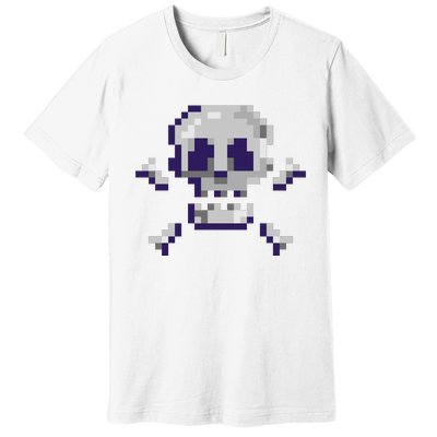 Pixelated Skull Premium T-Shirt