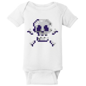 Pixelated Skull Baby Bodysuit