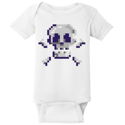 Pixelated Skull Baby Bodysuit