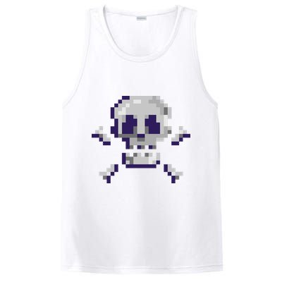 Pixelated Skull PosiCharge Competitor Tank