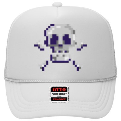 Pixelated Skull Trucker Hat