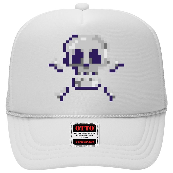 Pixelated Skull Trucker Hat