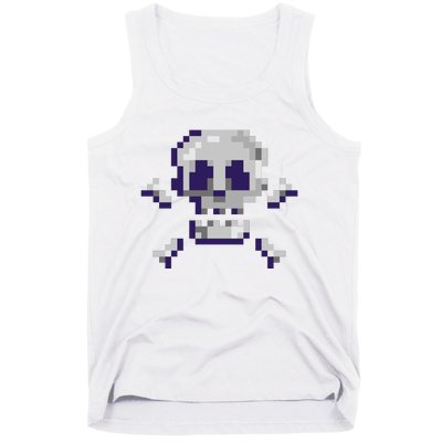 Pixelated Skull Tank Top