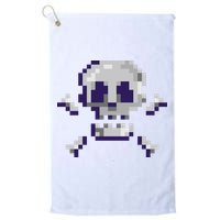 Pixelated Skull Golf Towel