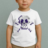 Pixelated Skull Toddler T-Shirt