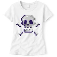 Pixelated Skull Womens T-Shirt