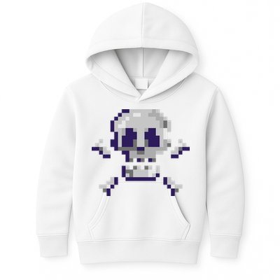 Pixelated Skull Kids Hoodie