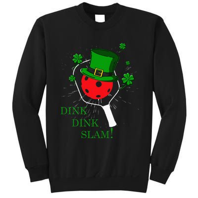 Pickleball St Patricks Day Lucky Pickleball Player Shamrock Sweatshirt