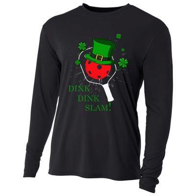 Pickleball St Patricks Day Lucky Pickleball Player Shamrock Cooling Performance Long Sleeve Crew