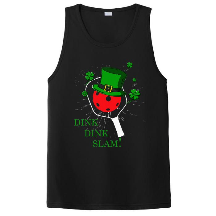 Pickleball St Patricks Day Lucky Pickleball Player Shamrock PosiCharge Competitor Tank