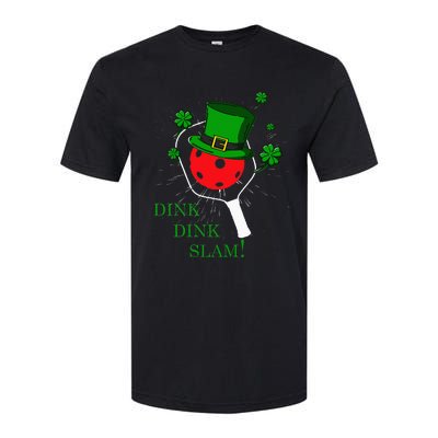 Pickleball St Patricks Day Lucky Pickleball Player Shamrock Softstyle CVC T-Shirt