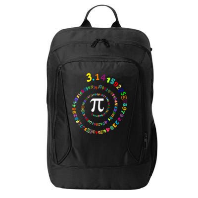 Pi Spiral Pi Day Funny Gift Funny Gift City Backpack