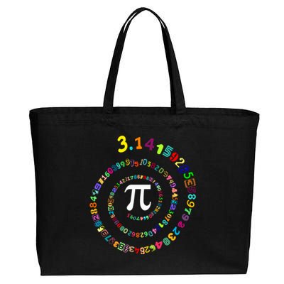 Pi Spiral Pi Day Funny Gift Funny Gift Cotton Canvas Jumbo Tote