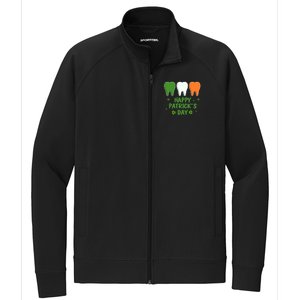 Ph St Patrick Day Irish Dental Teeth Lucky Gift For Dentist Great Gift Stretch Full-Zip Cadet Jacket