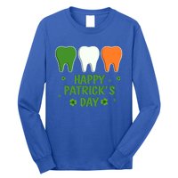 Ph St Patrick Day Irish Dental Teeth Lucky Gift For Dentist Great Gift Long Sleeve Shirt