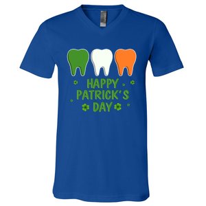 Ph St Patrick Day Irish Dental Teeth Lucky Gift For Dentist Great Gift V-Neck T-Shirt