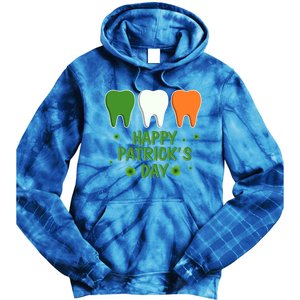 Ph St Patrick Day Irish Dental Teeth Lucky Gift For Dentist Great Gift Tie Dye Hoodie