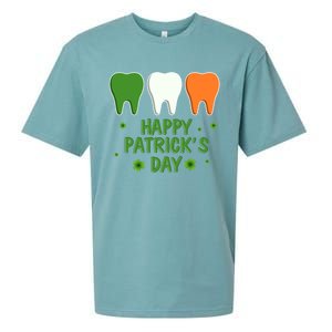 Ph St Patrick Day Irish Dental Teeth Lucky Gift For Dentist Great Gift Sueded Cloud Jersey T-Shirt