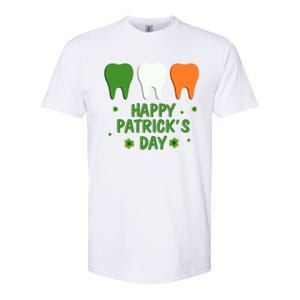 Ph St Patrick Day Irish Dental Teeth Lucky Gift For Dentist Great Gift Softstyle CVC T-Shirt