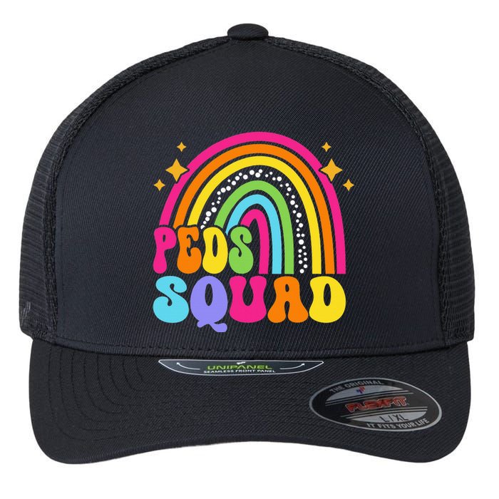 Peds Squad Pediatric Nurse PEDS Pediatrician Peds Nurse Cute Flexfit Unipanel Trucker Cap