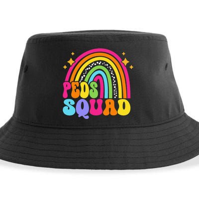 Peds Squad Pediatric Nurse PEDS Pediatrician Peds Nurse Cute Sustainable Bucket Hat