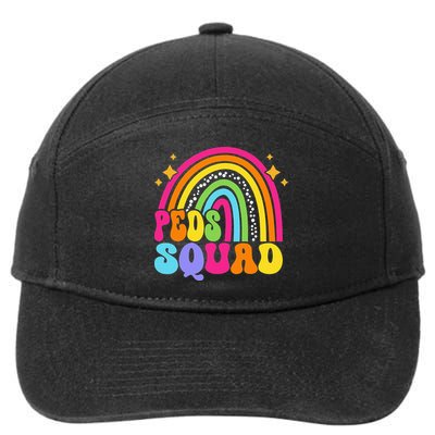 Peds Squad Pediatric Nurse PEDS Pediatrician Peds Nurse Cute 7-Panel Snapback Hat