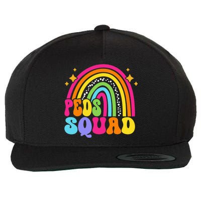 Peds Squad Pediatric Nurse PEDS Pediatrician Peds Nurse Cute Wool Snapback Cap