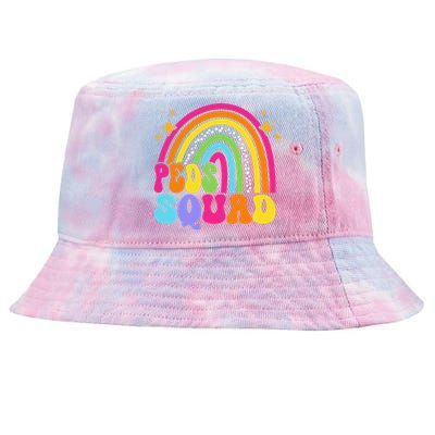 Peds Squad Pediatric Nurse PEDS Pediatrician Peds Nurse Cute Tie-Dyed Bucket Hat