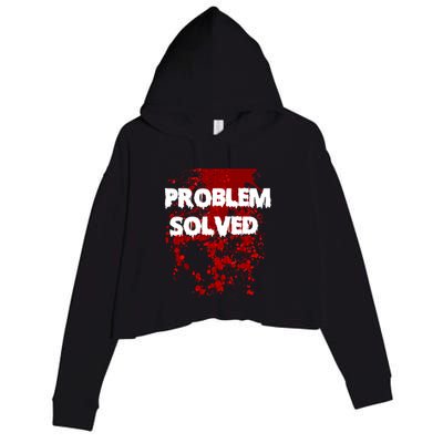 Problem Solved Crop Fleece Hoodie