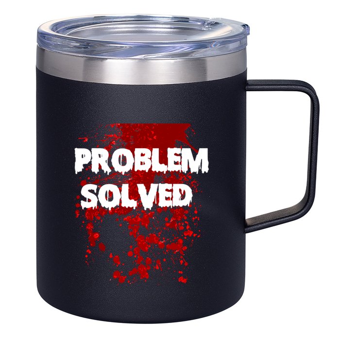 Problem Solved 12oz Stainless Steel Coffee Mug